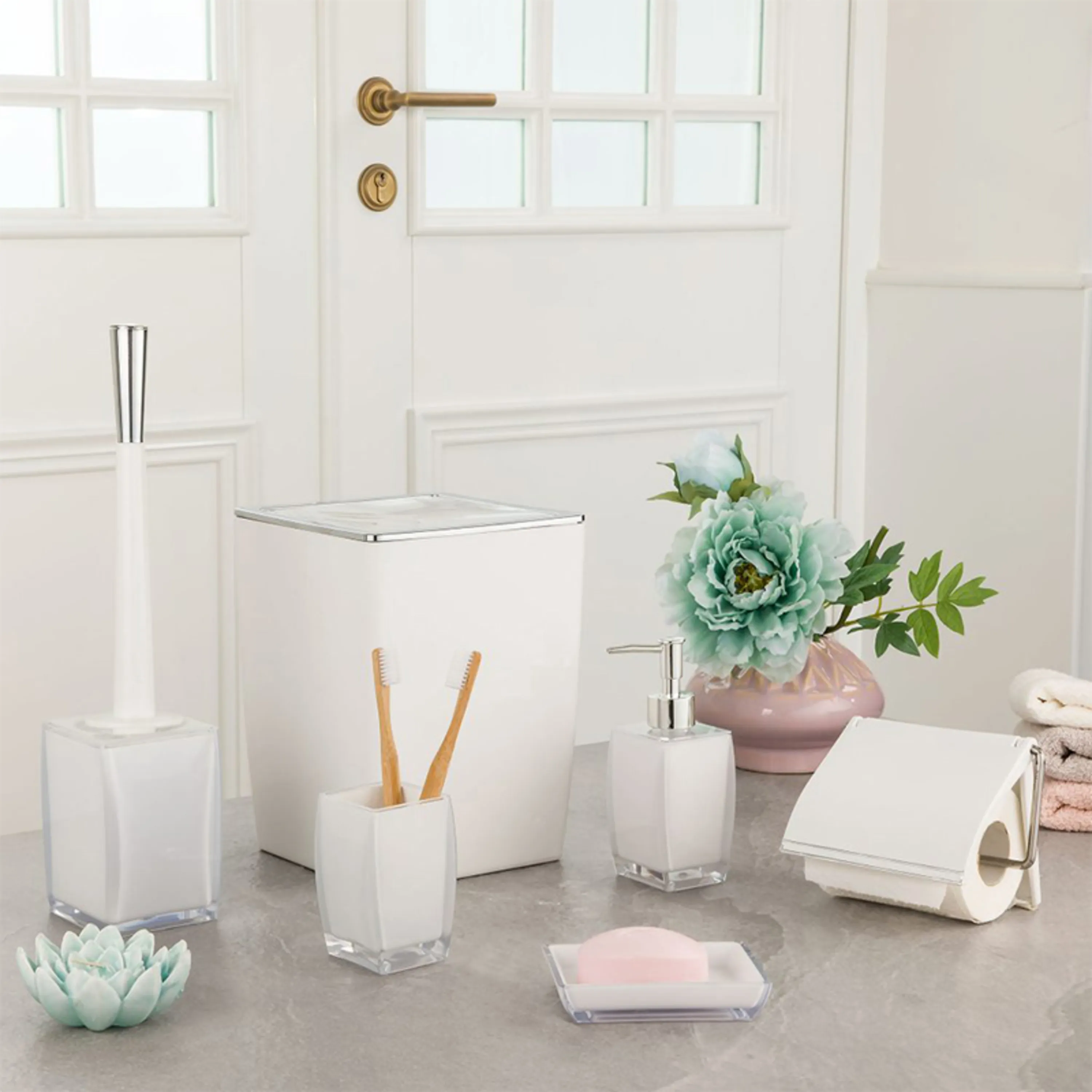 ست سرویس بهداشتی 2جداره کلاسیک  الوان لیمون